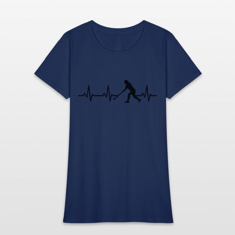 Field Hockey Player ECG Heartline