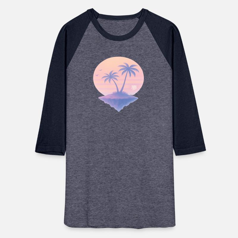 Floating Island Dreamscape – Vaporwave Sunset