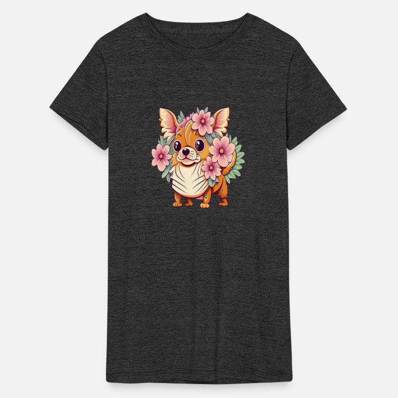 Floral Elegance: Silky Terrier Bloom