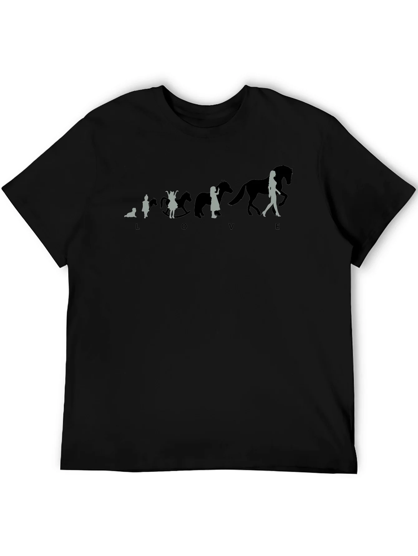Equestrian Evolution T-Shirt - Love Horses Tee