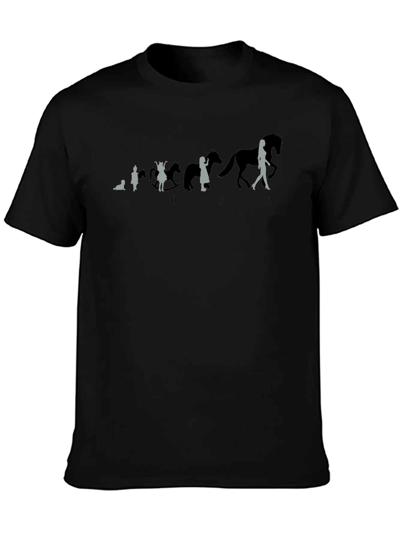 Equestrian Evolution T-Shirt - Love Horses Tee