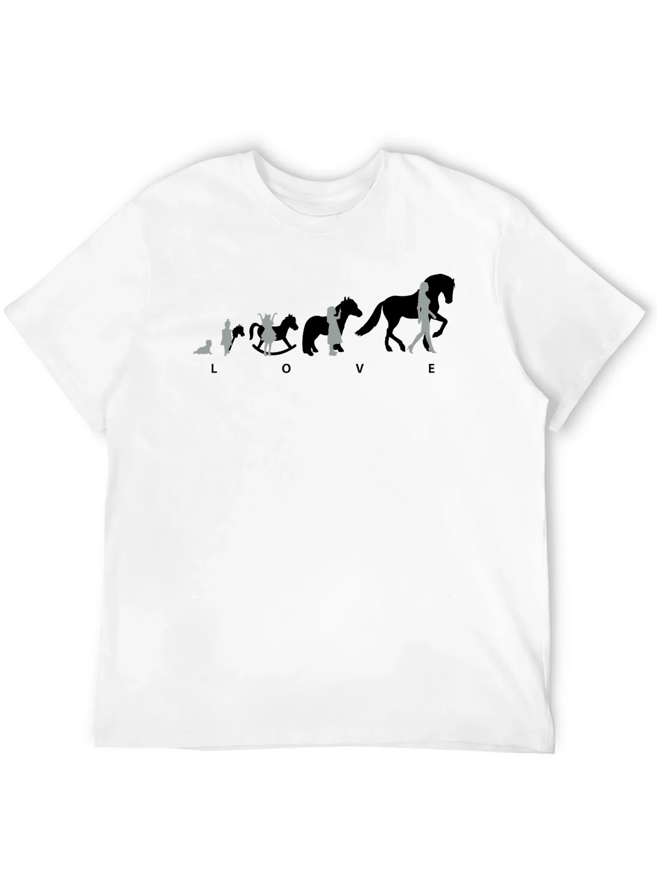 Equestrian Evolution T-Shirt - Love Horses Tee