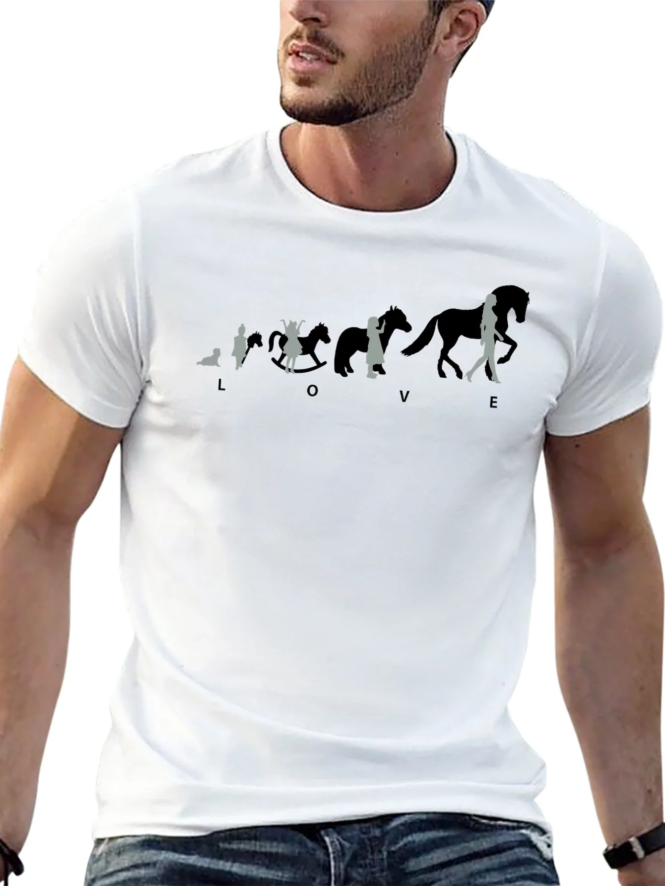 Equestrian Evolution T-Shirt - Love Horses Tee
