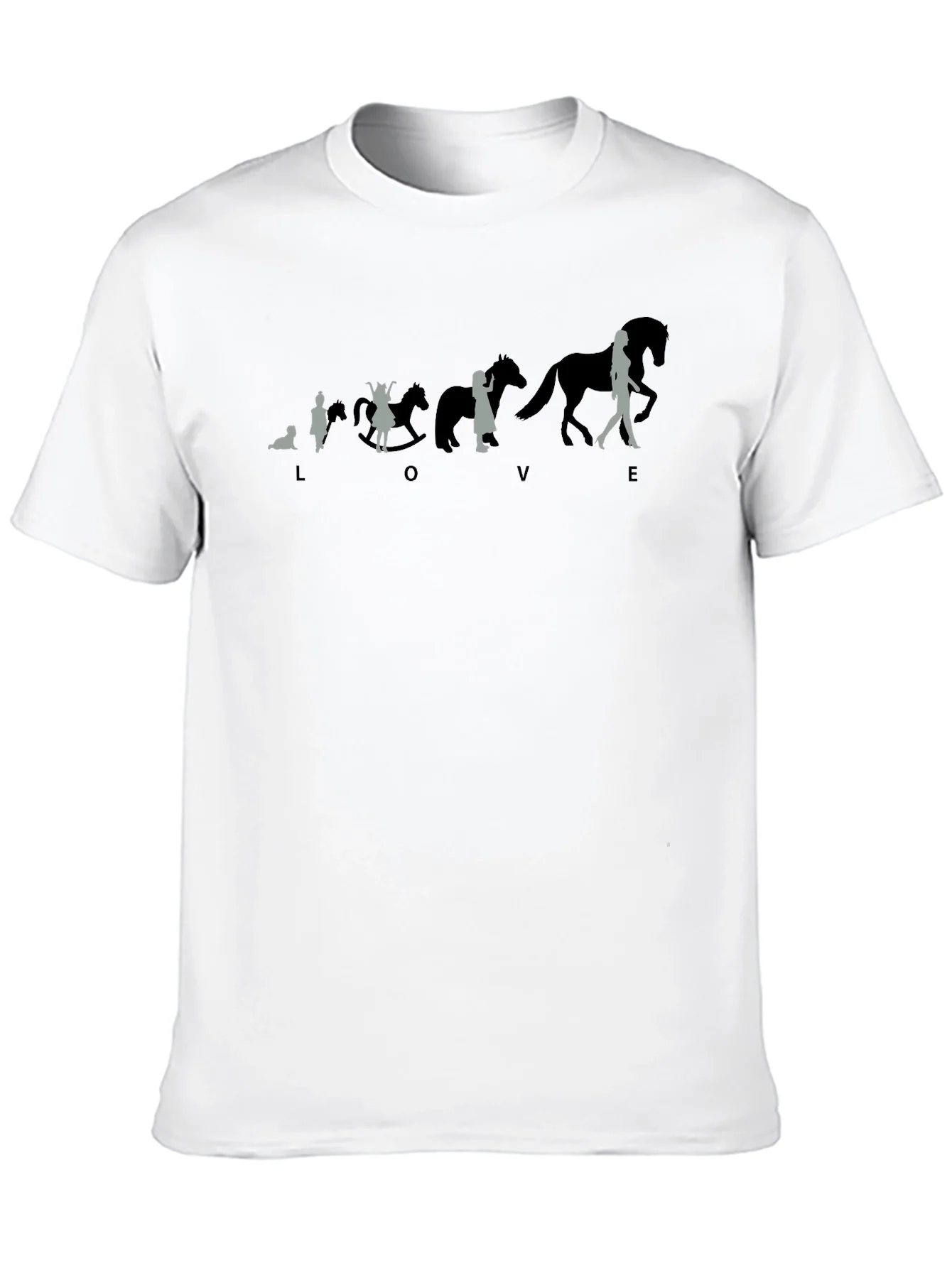 Equestrian Evolution T-Shirt - Love Horses Tee