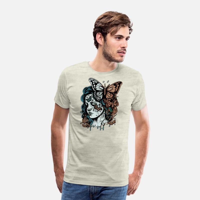 Fluttering Freedom: Woman with Butterflies