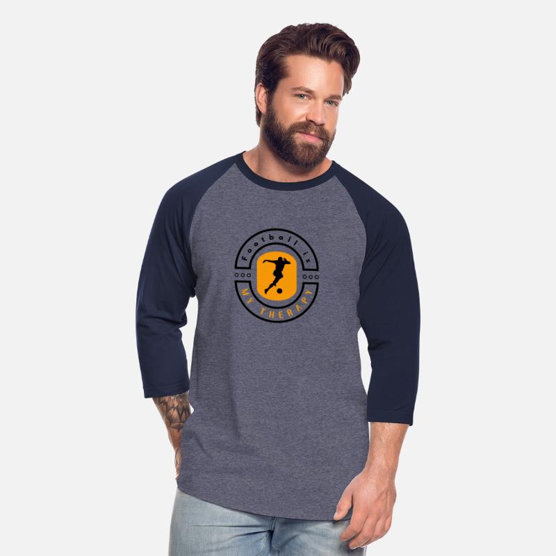 Football is my therapy funny motivational design