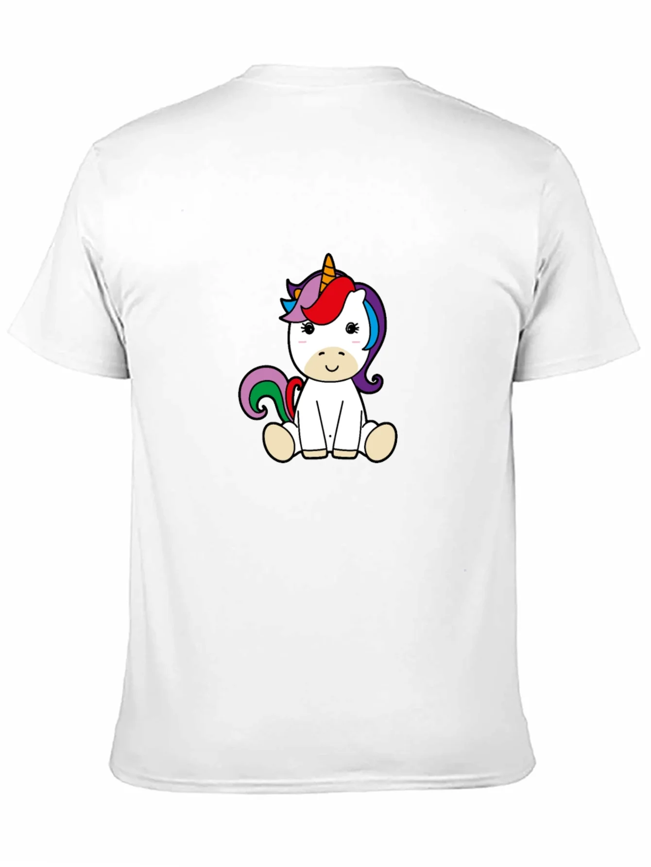 Cute Unicorn Graphic Black T-Shirt
