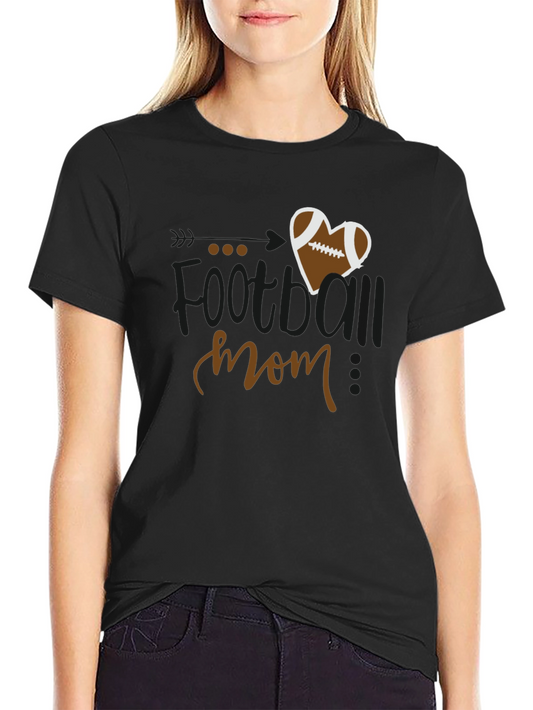 Football Mom Graphic T-Shirt - Stylish Sports Apparel