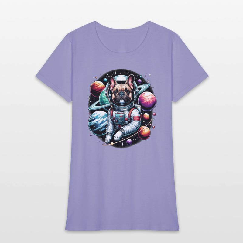 French bulldog as an astronaut