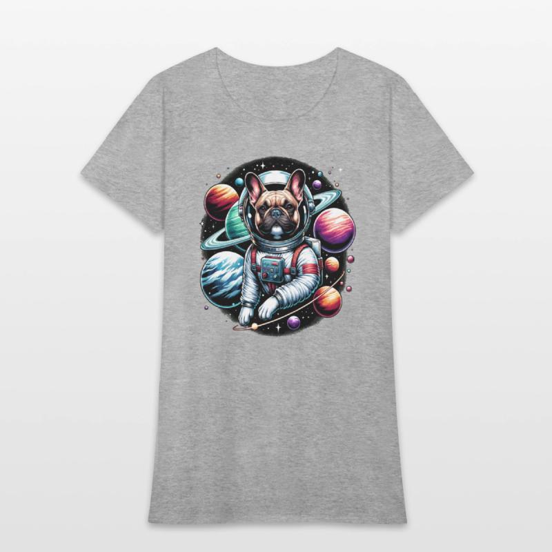 French bulldog as an astronaut