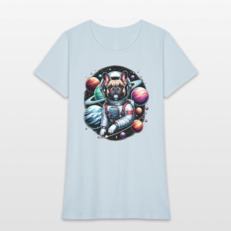 French bulldog as an astronaut
