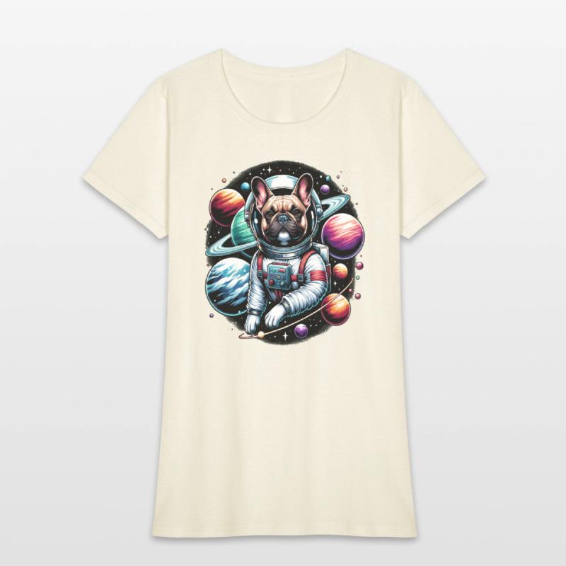 French bulldog as an astronaut