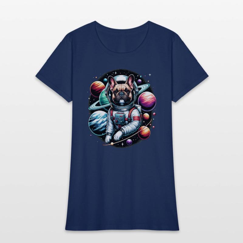 French bulldog as an astronaut