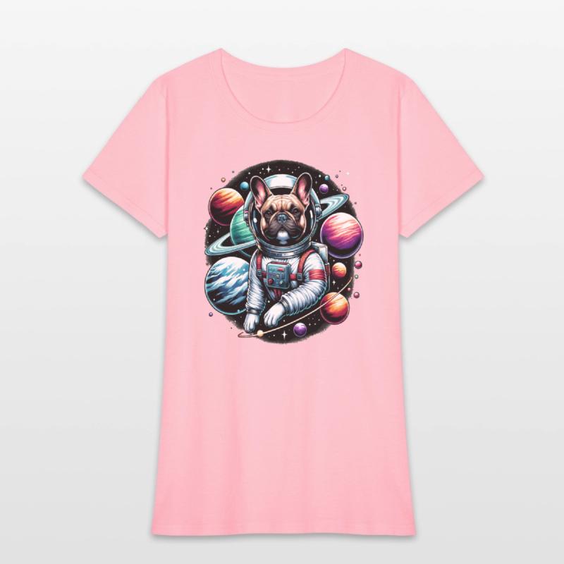 French bulldog as an astronaut
