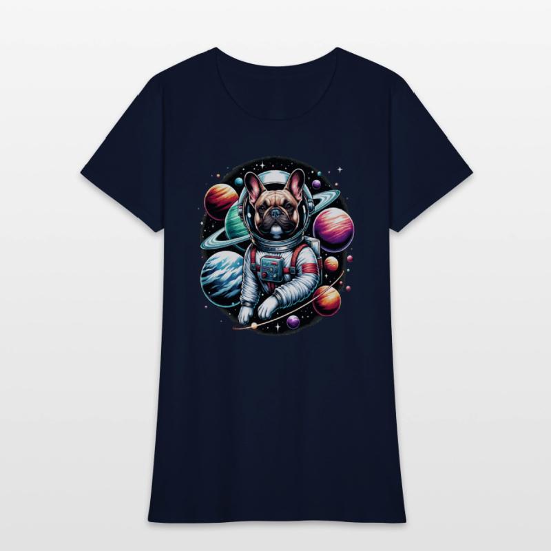 French bulldog as an astronaut