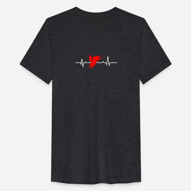 Funny Snowmobile Gift Heartbeat Snow Rider Graphic