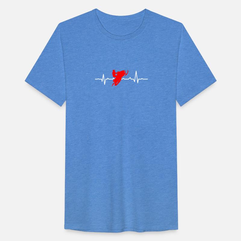 Funny Snowmobile Gift Heartbeat Snow Rider Graphic