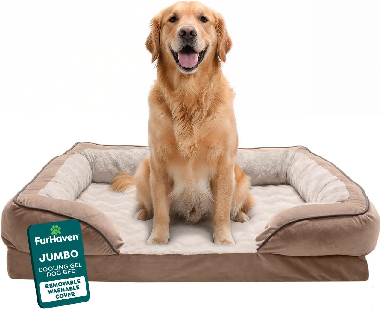 FurHaven Cooling Gel Dog Bed for Large Dogs, Perfe - Best Seller