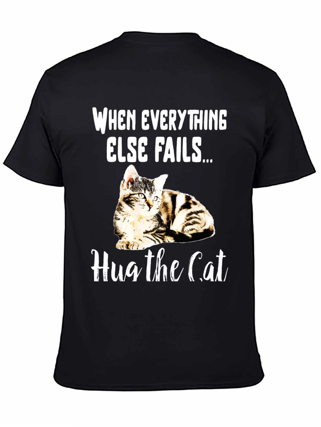 Hug the Cat T-Shirt - Novelty Graphic Tee
