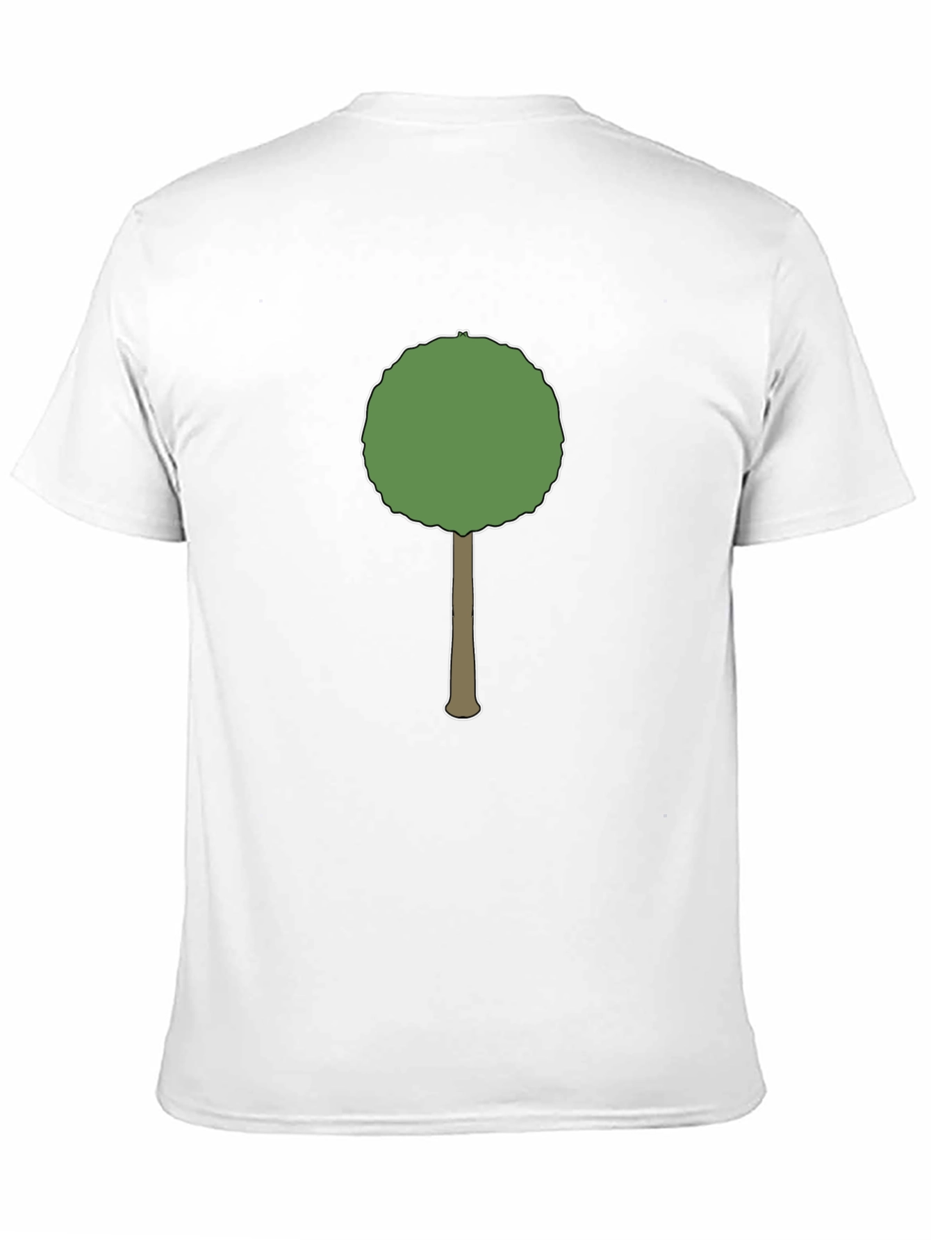 Cartoon Tree Graphic Black T-Shirt