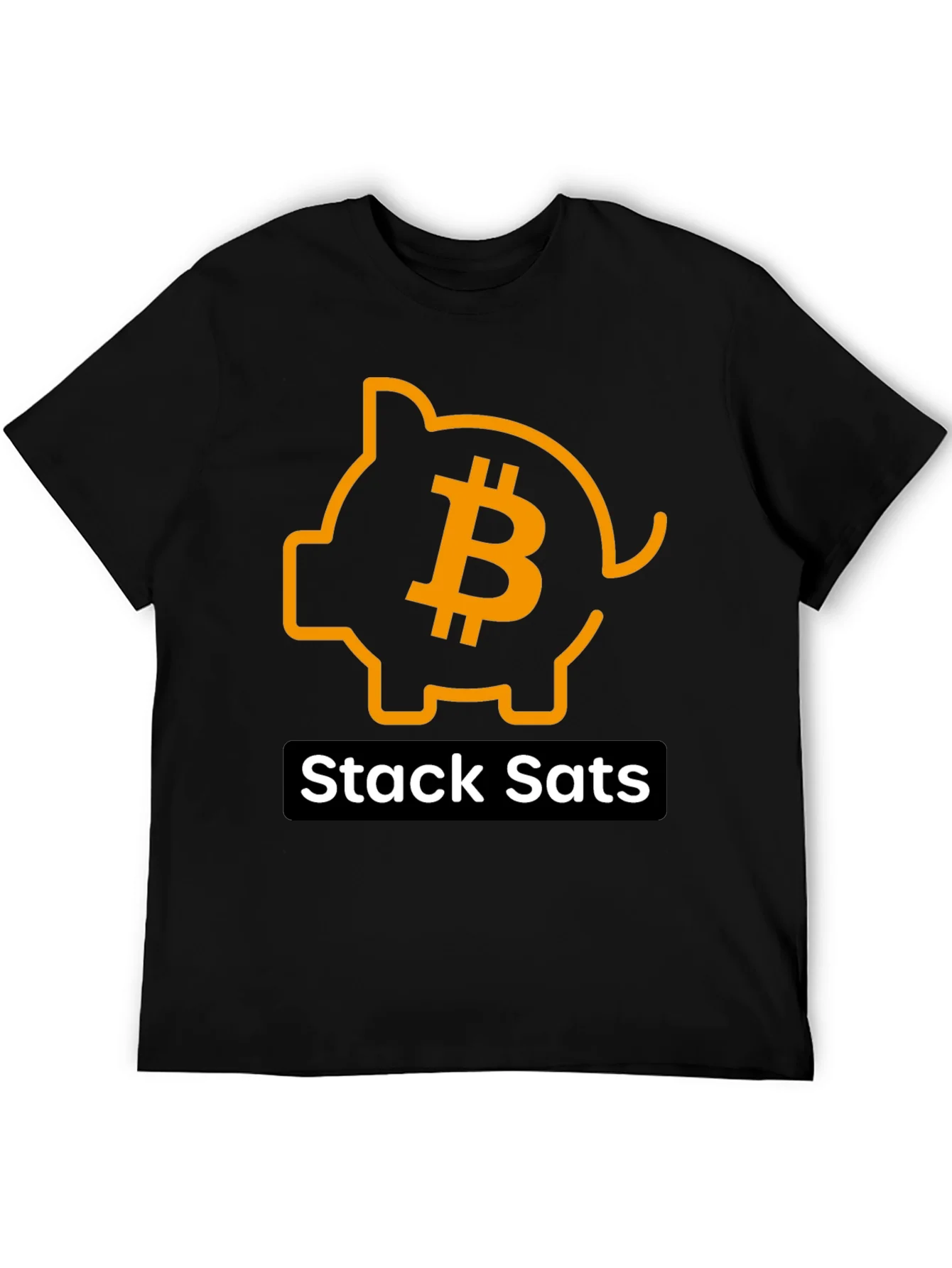 Stack Sats Bitcoin Piggy Bank T-Shirt