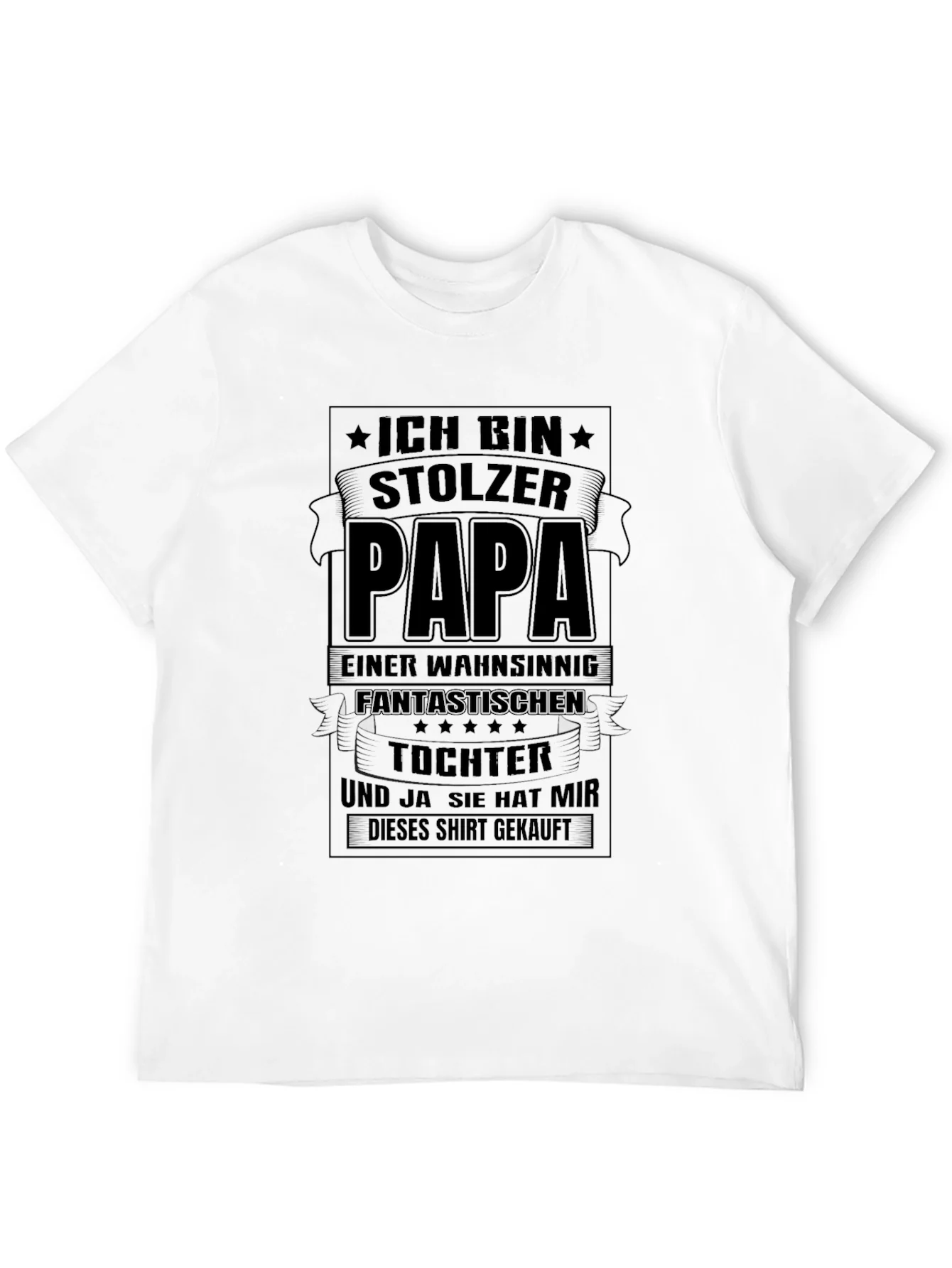 Proud Papa Graphic Tee - Fathers Day Gift
