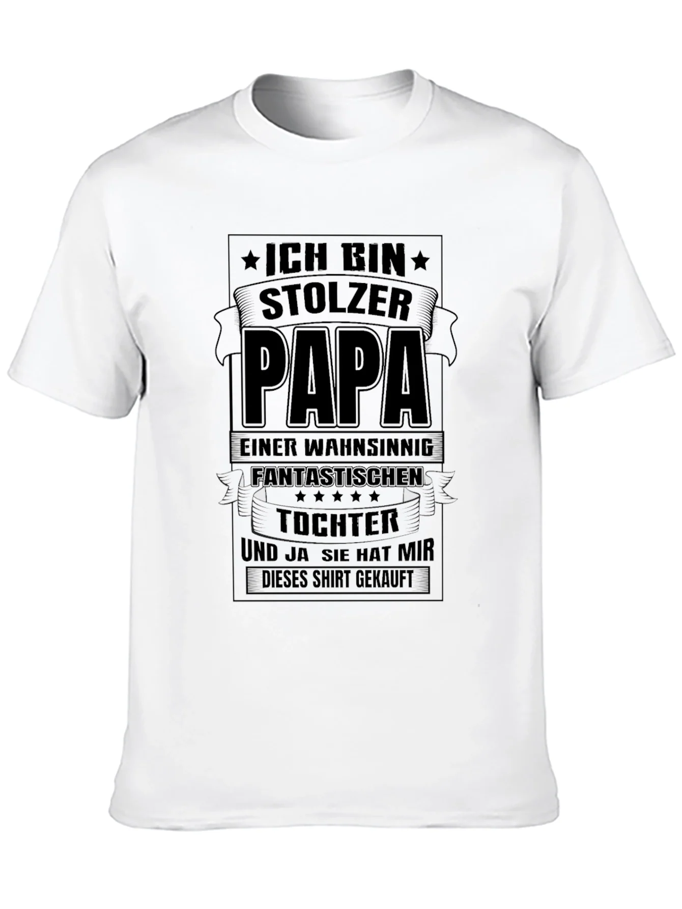 Proud Papa Graphic Tee - Fathers Day Gift
