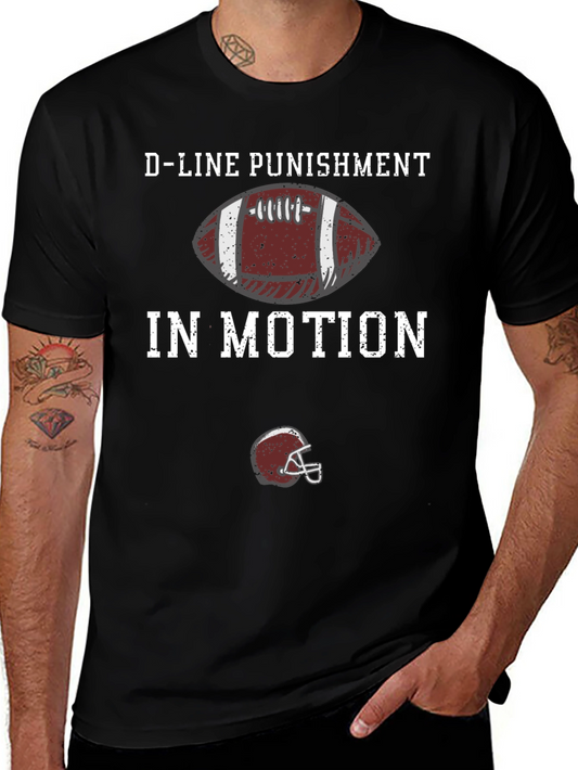 D-Line Punishment In Motion Football T-Shirt