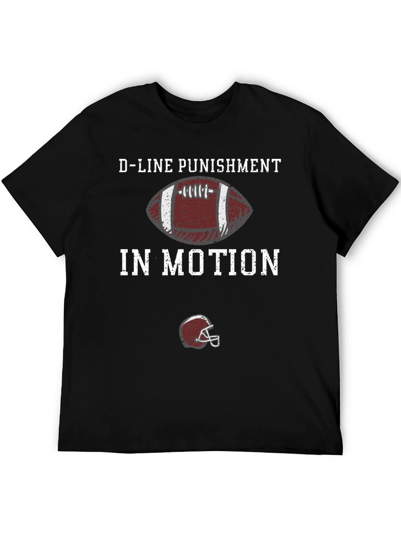 D-Line Punishment In Motion Football T-Shirt