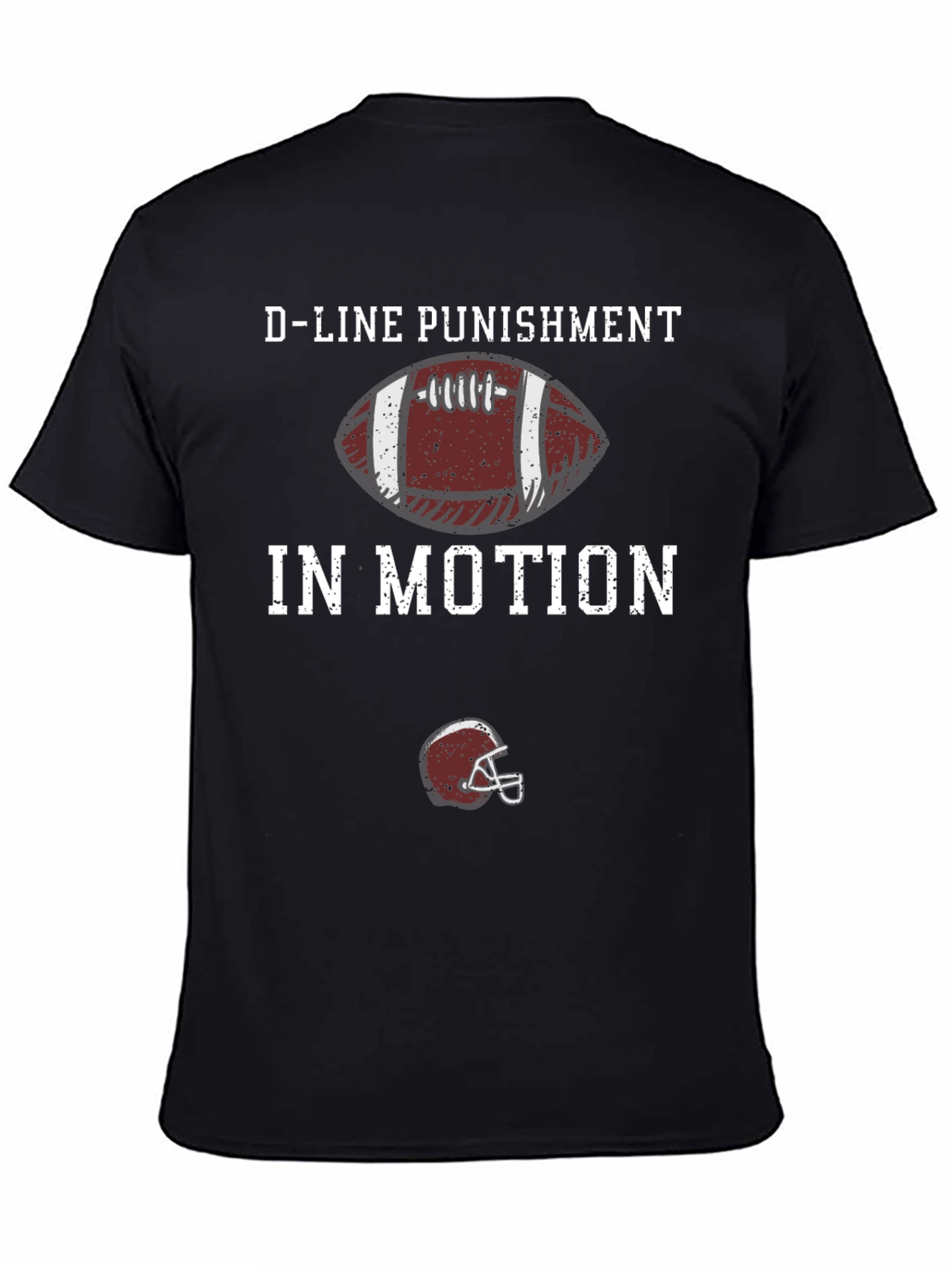 D-Line Punishment In Motion Football T-Shirt