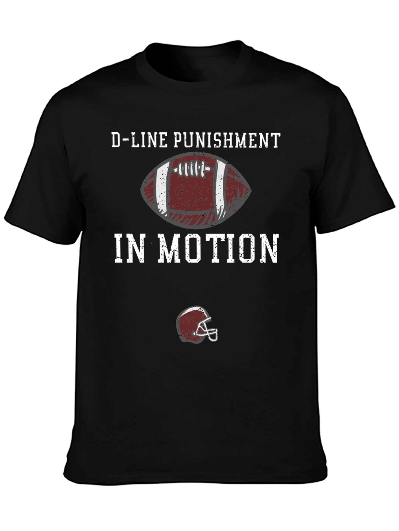 D-Line Punishment In Motion Football T-Shirt
