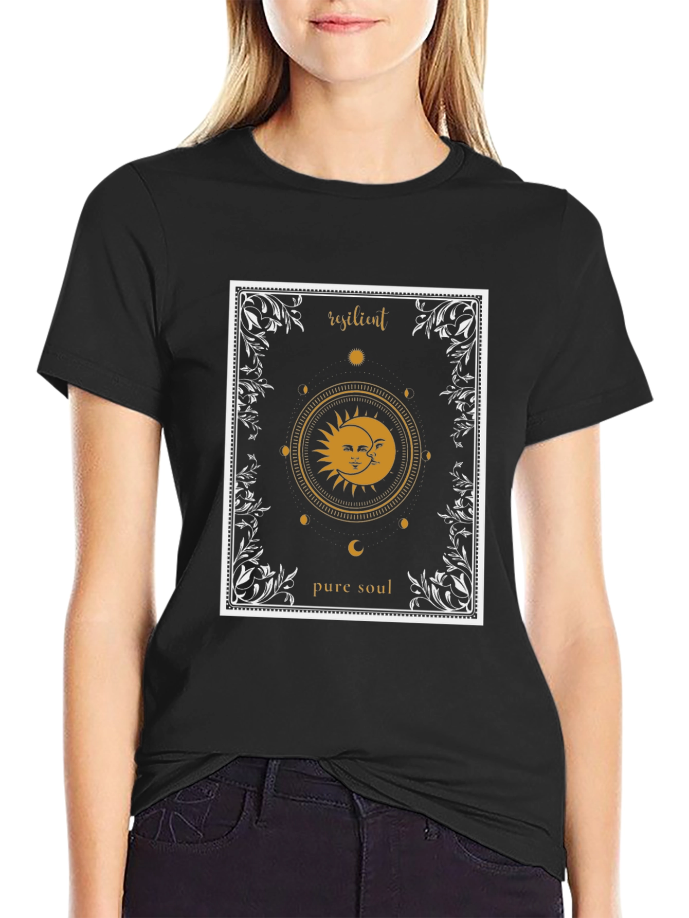 Resilient Pure Soul Graphic Tee - Unisex Black T-Shirt