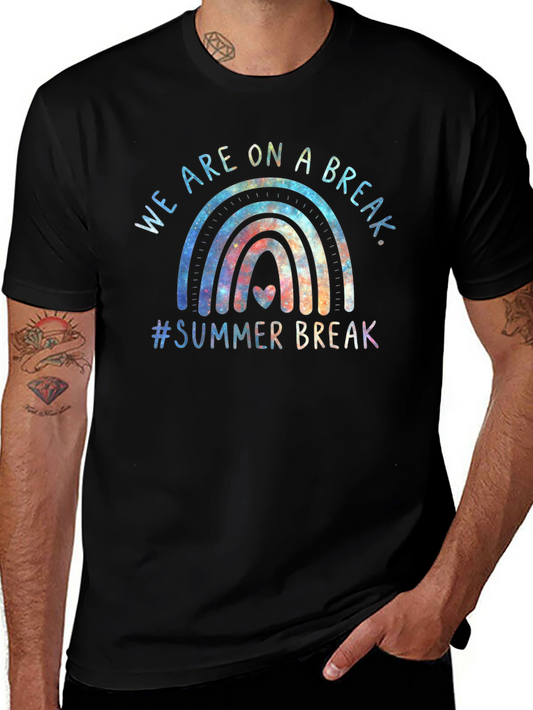 Summer Break Rainbow Graphic Tee