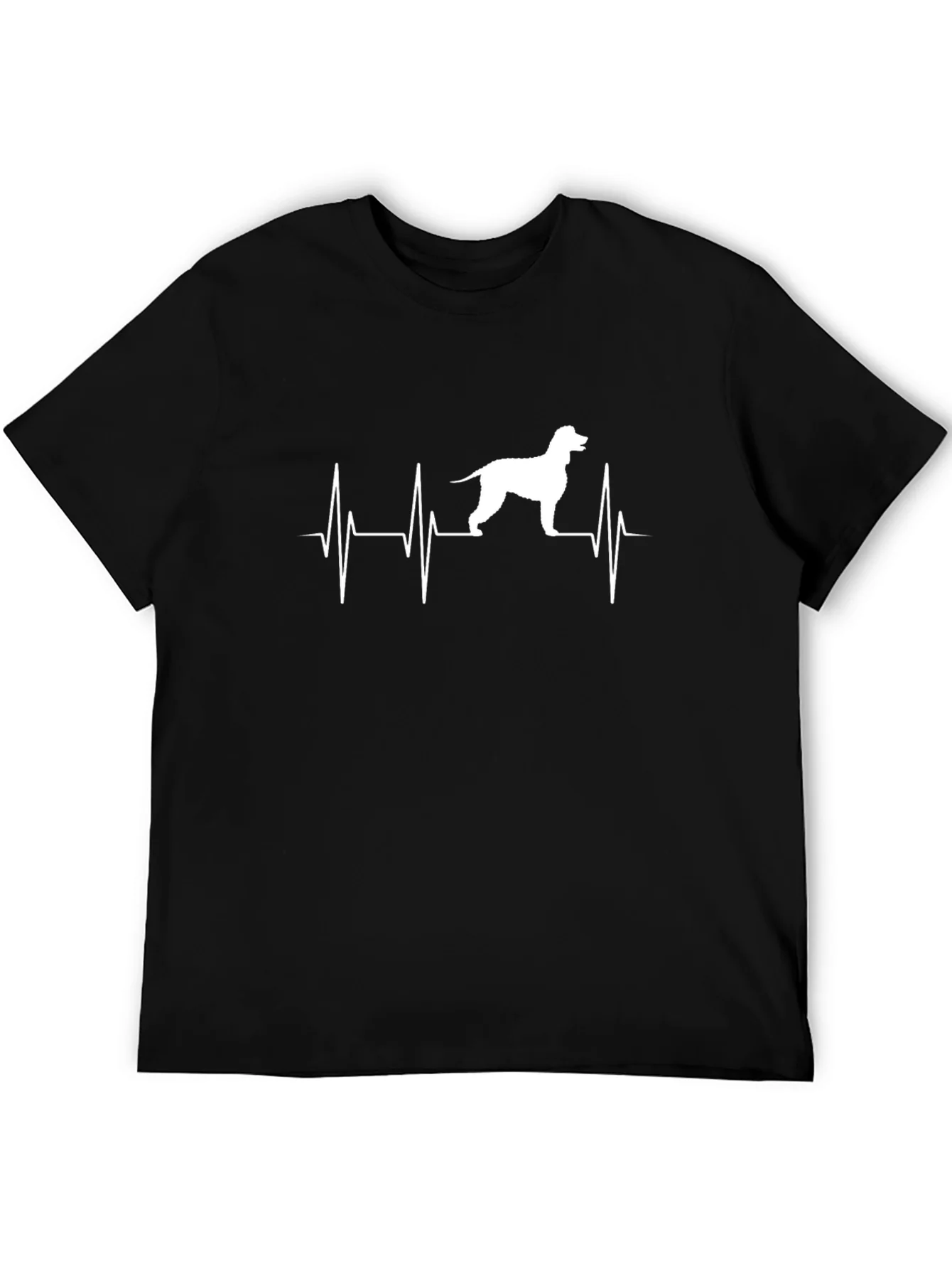 Dog Heartbeat T-Shirt - Black