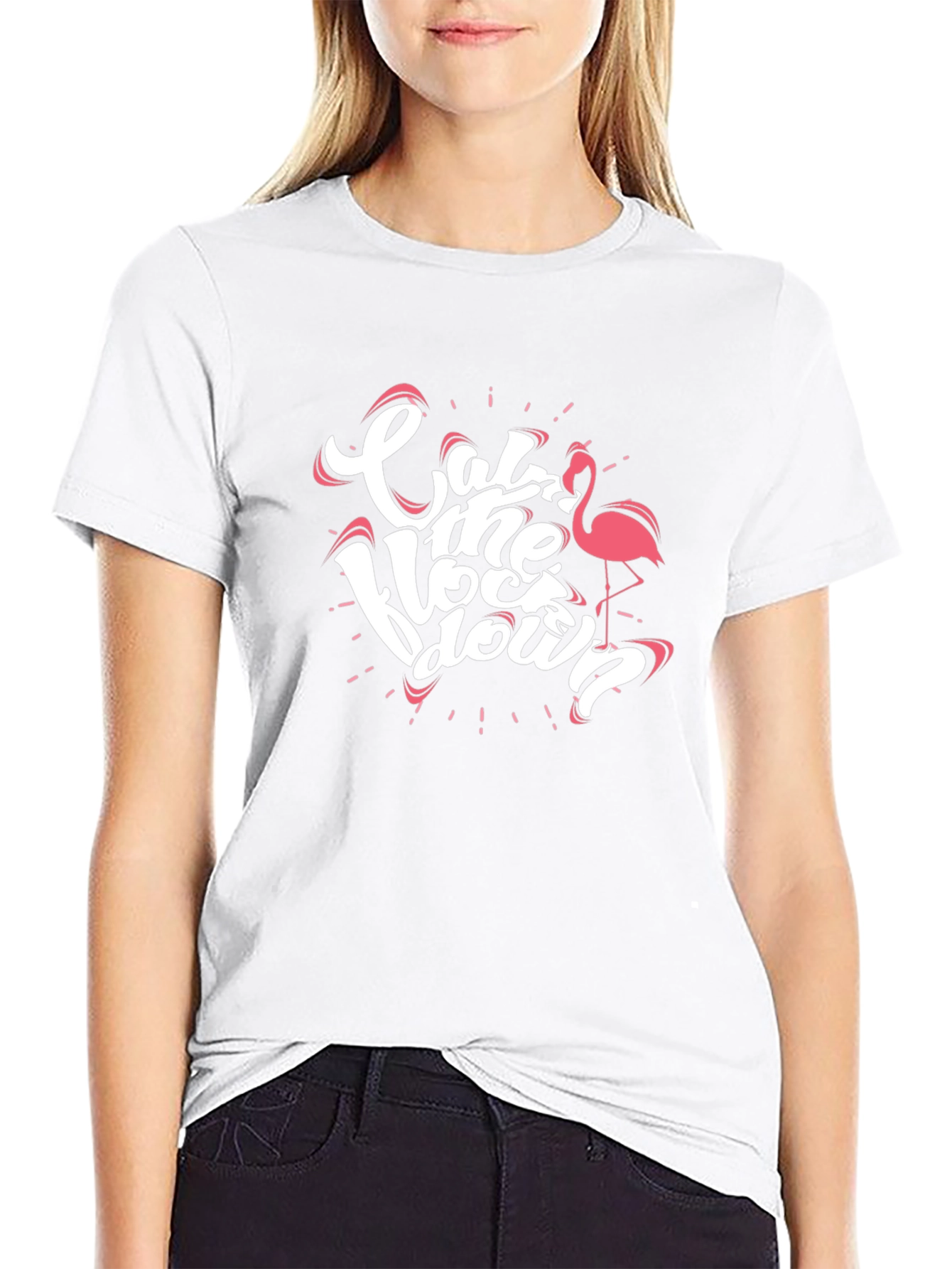 Eat the Lockdown Flamingo Graphic T-Shirt