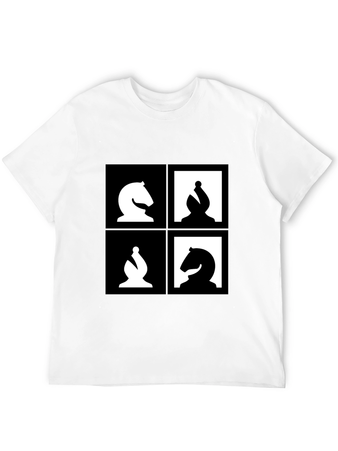 Chess Piece Graphic Tee - Black