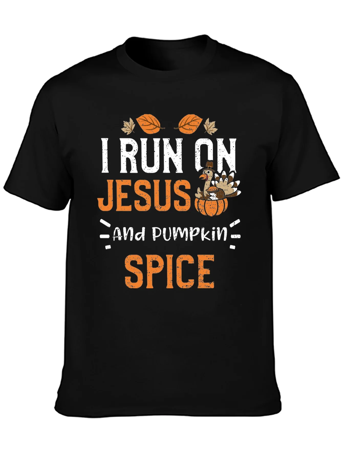 I Run on Jesus and Pumpkin Spice T-Shirt