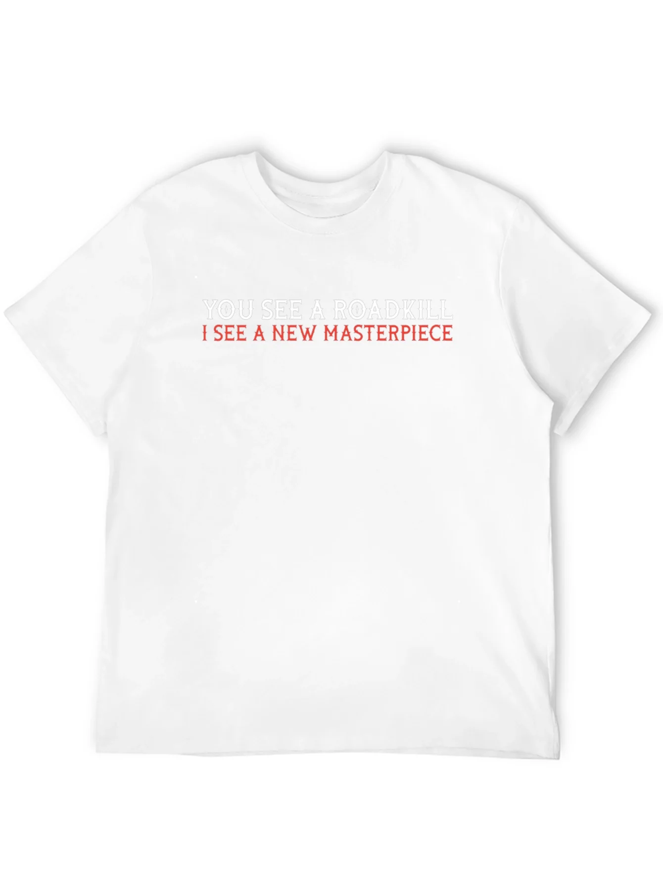 Roadkill Masterpiece Graphic Tee - Quirky Art T-Shirt