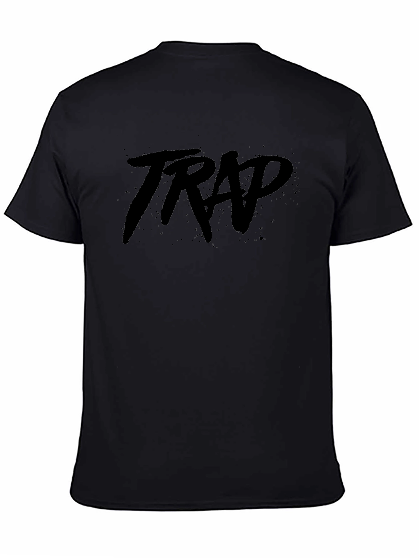 TRAP Graphic Print Black T-Shirt