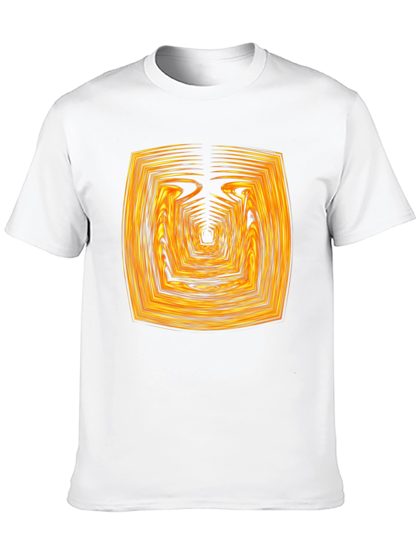 Fiery Tunnel Graphic Black T-Shirt