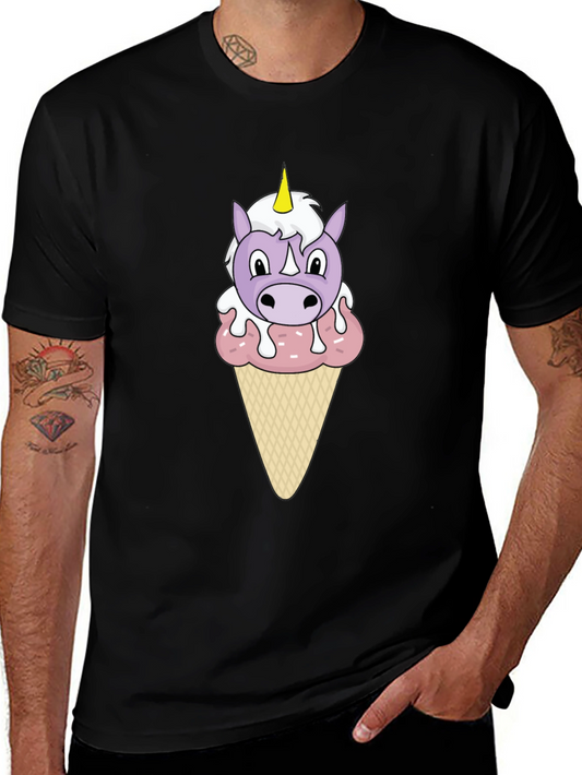 Unicorn Ice Cream Graphic T-Shirt
