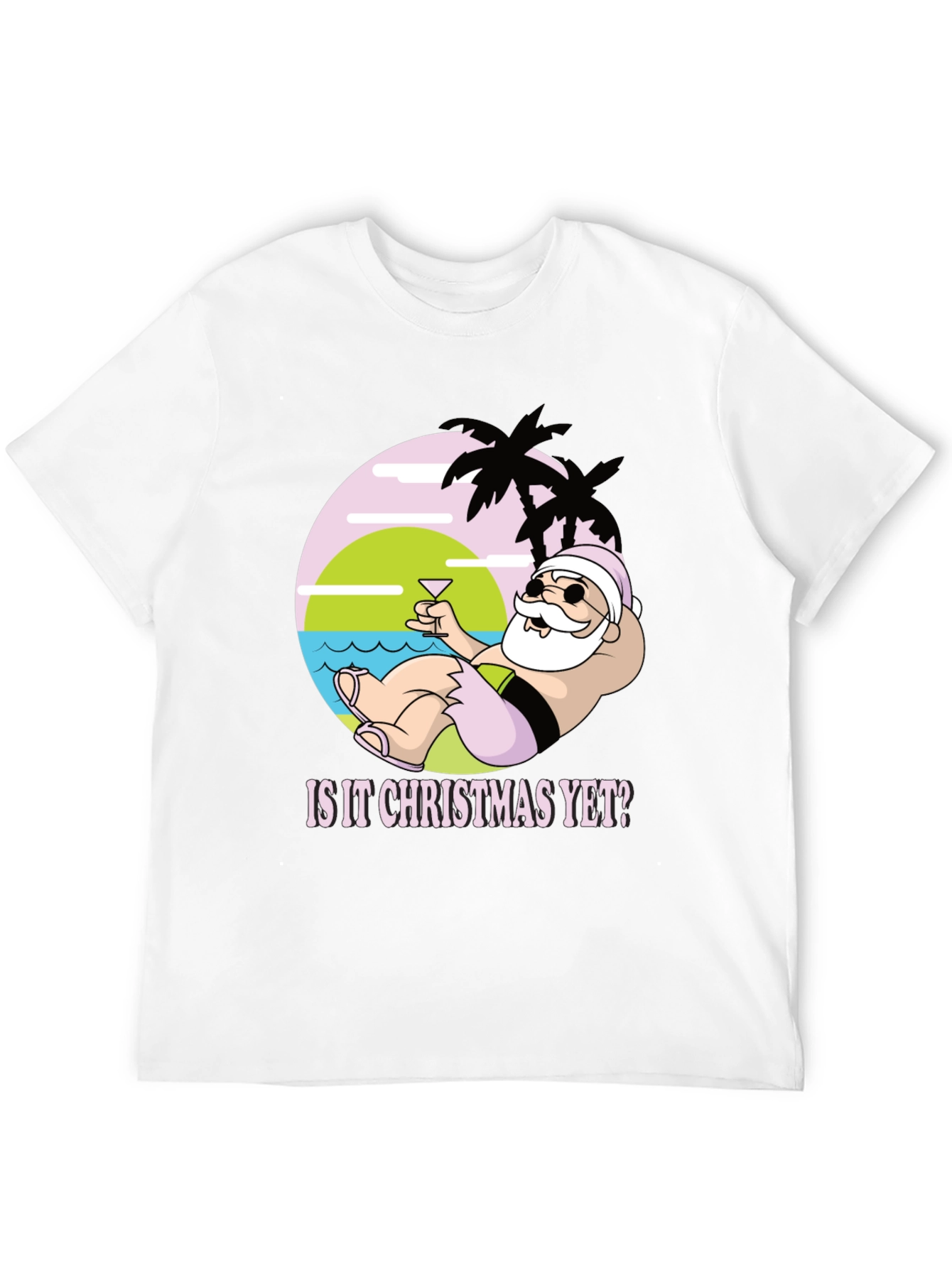 Tropical Santa Christmas T-Shirt