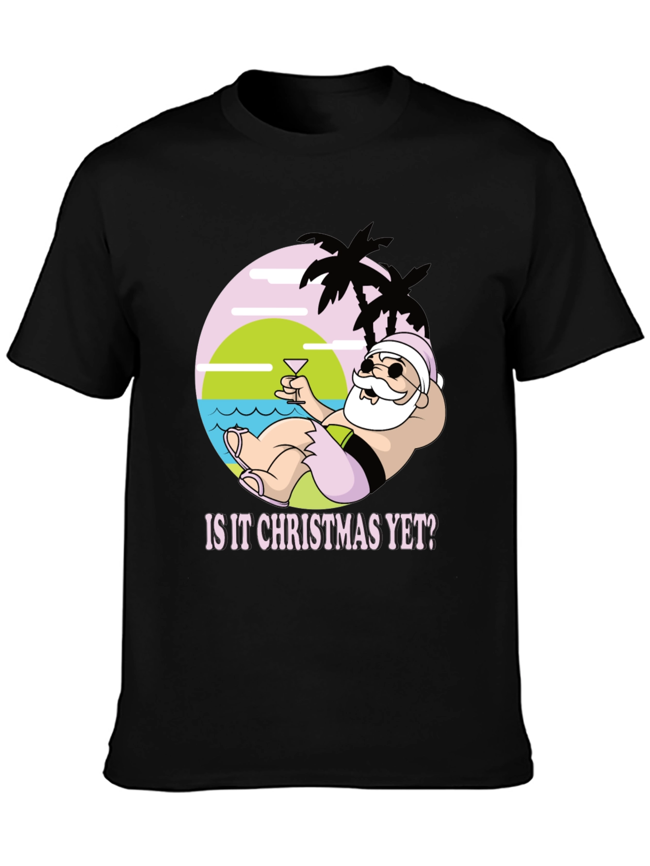 Tropical Santa Christmas T-Shirt