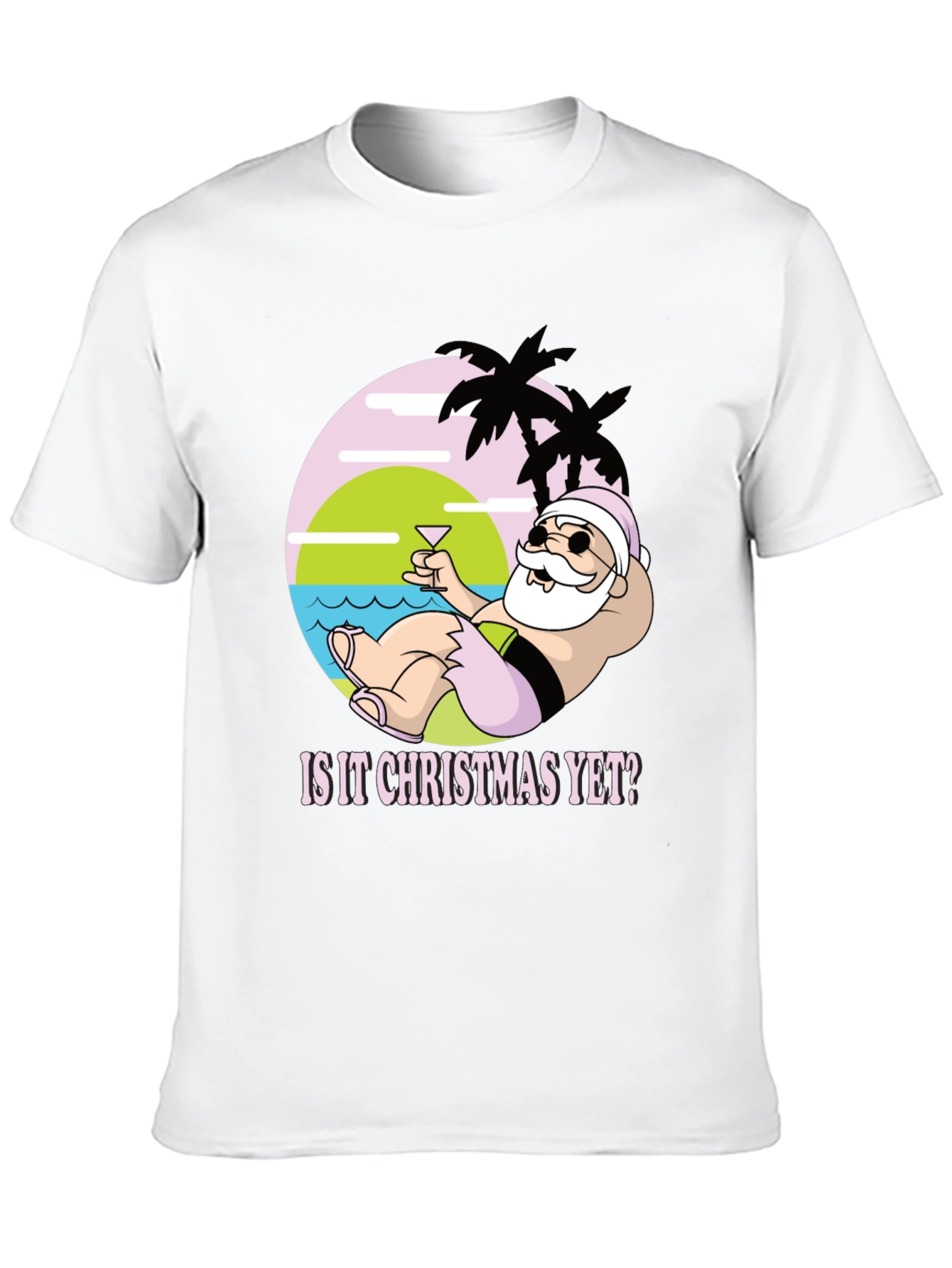Tropical Santa Christmas T-Shirt