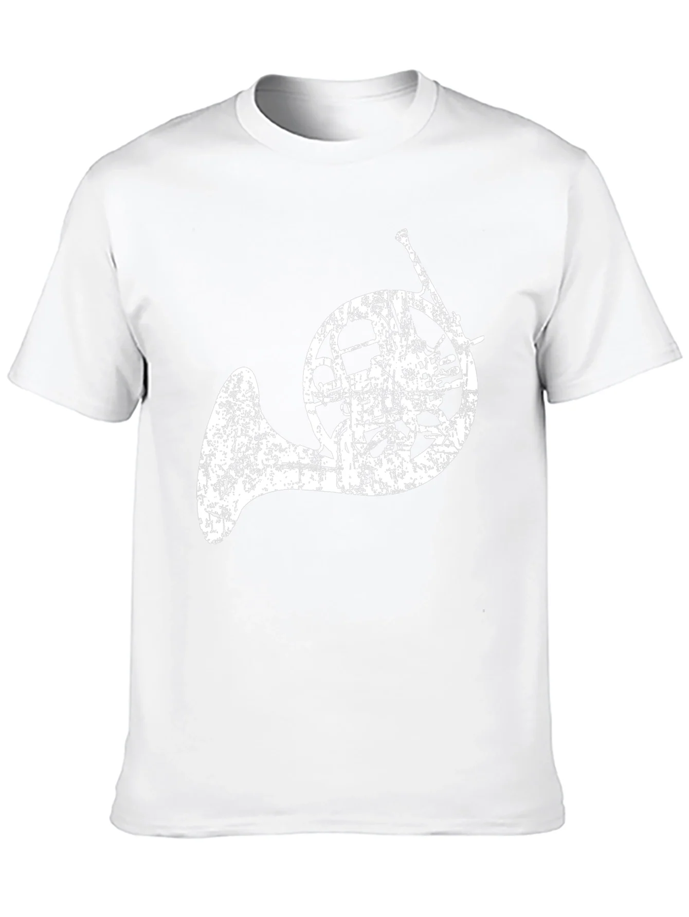 French Horn Graphic T-Shirt - Music Lover Tee