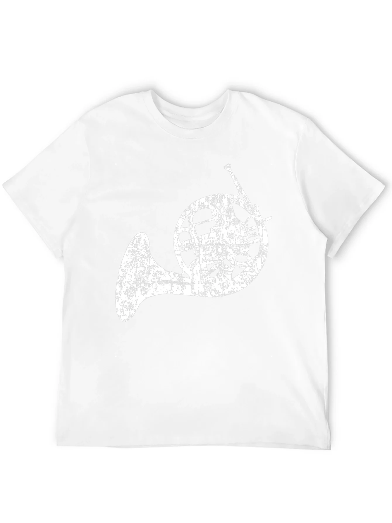 French Horn Graphic T-Shirt - Music Lover Tee