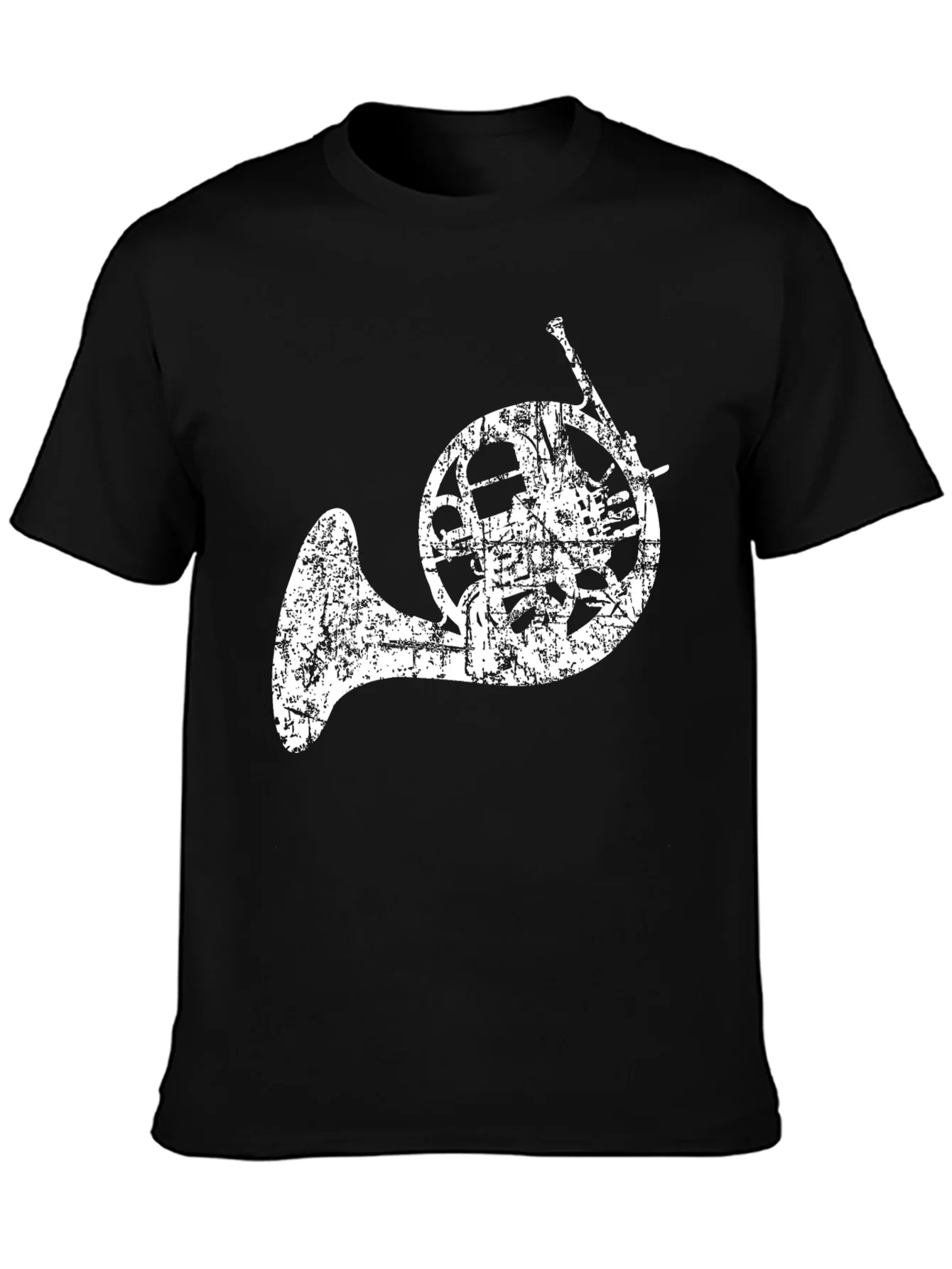 French Horn Graphic T-Shirt - Music Lover Tee