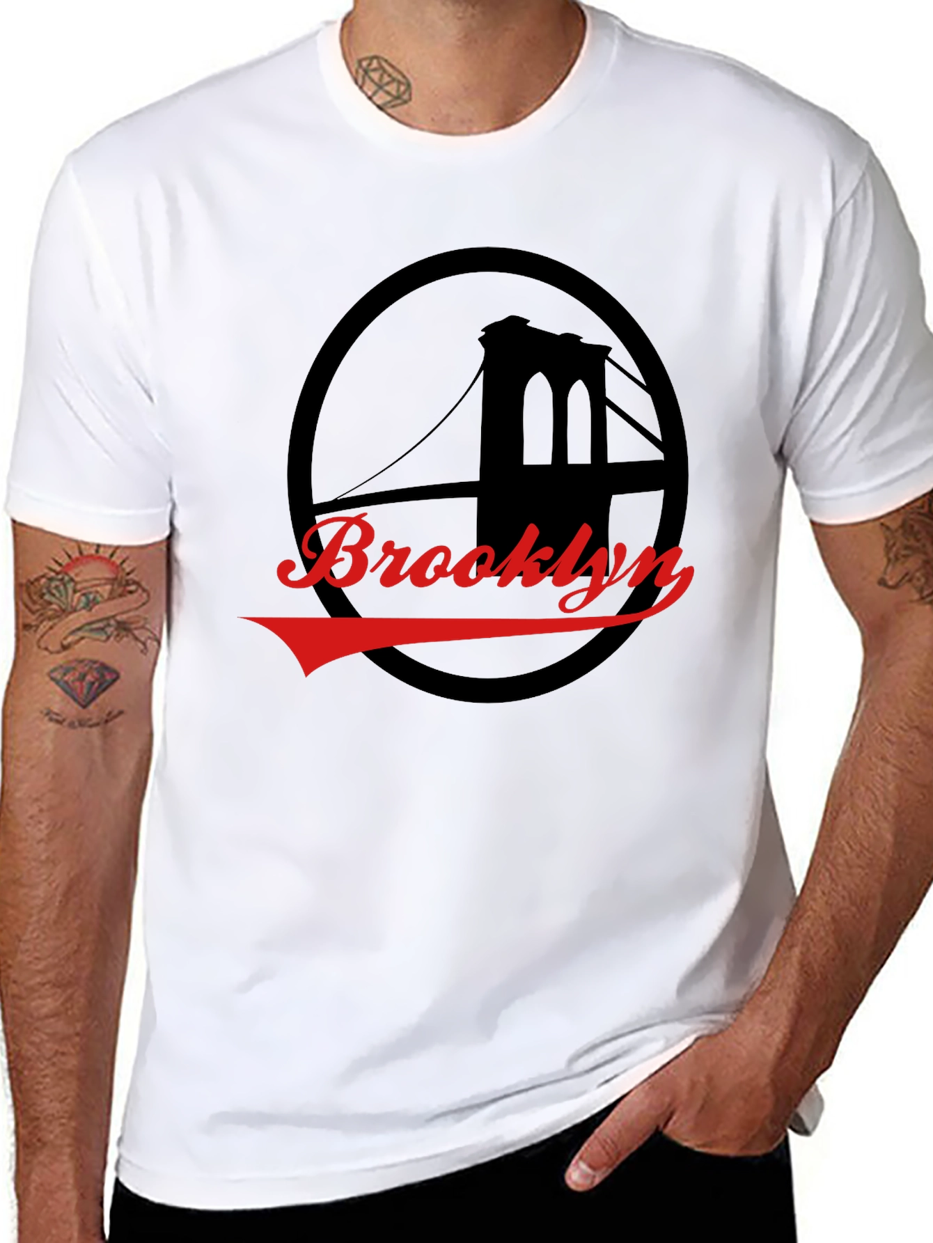 Brooklyn Bridge Graphic Tee - Black