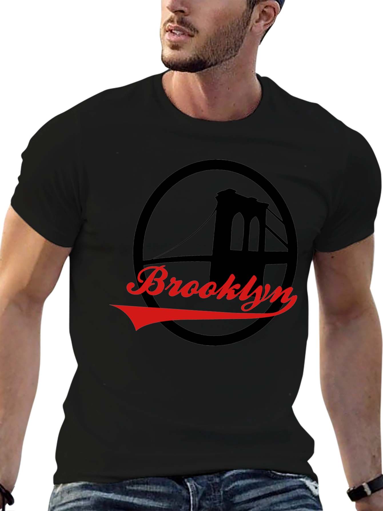 Brooklyn Bridge Graphic Tee - Black