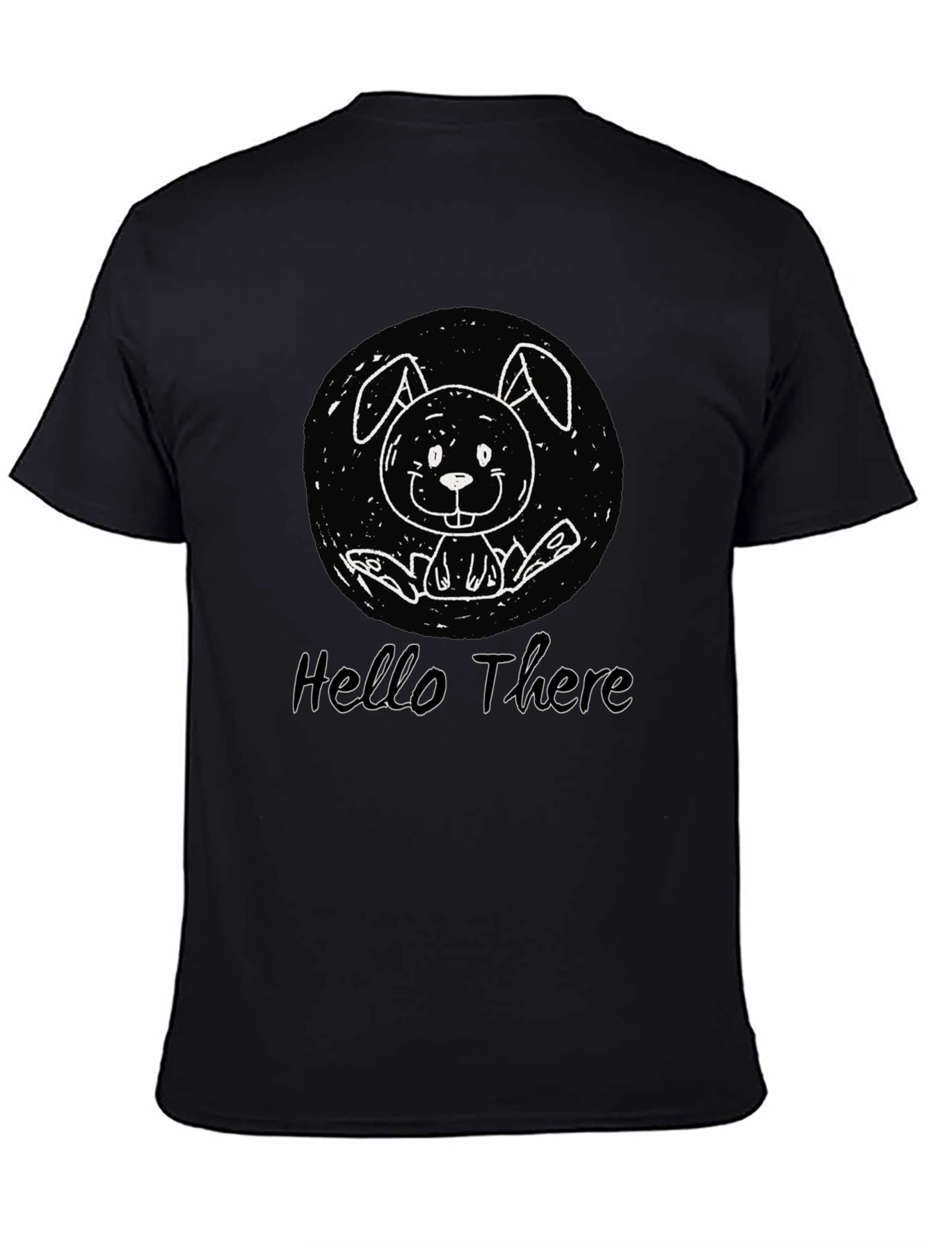 Hello There Bunny Graphic T-Shirt - Unisex Cotton Tee